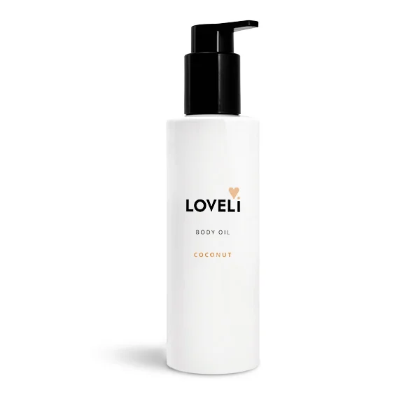 Loveli Body oil Coconut - Loveli body oil coconut 200ml 600x600 20220318 - LOV0076