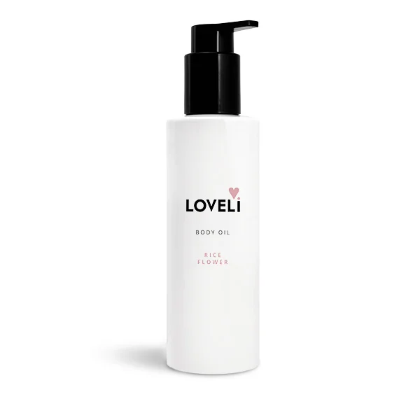 Loveli Body oil Rice Flower - Loveli body oil rice flower 200ml 600x600 20220318 - LOV0072