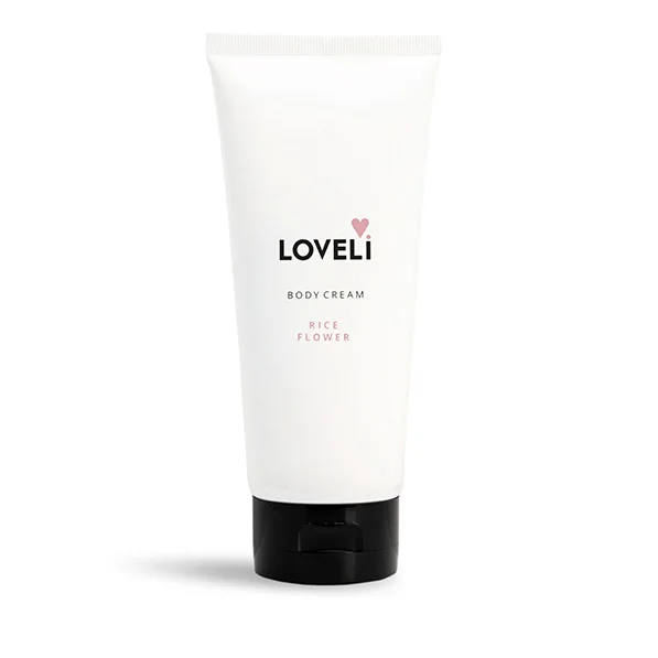 Loveli Body cream Rice Flower - Loveli bodycream rice flower 200ml 600x600 - LOV0080