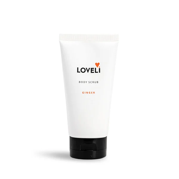 Loveli Body scrub Ginger - Loveli bodyscrub ginger 150ml 600x600 - LOV0085