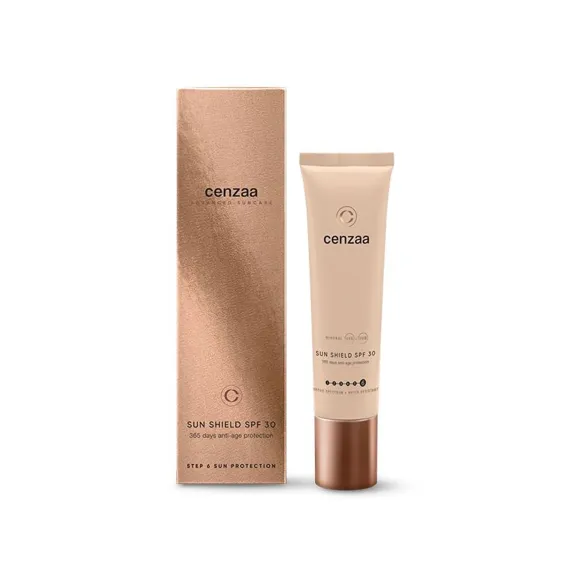 Cenzaa Mineral Sun Shield Face SPF 30 - 365 Days Anti-Age Protection - Cenzaa sun shield face spf 30 365 days anti age protection - CEN0020